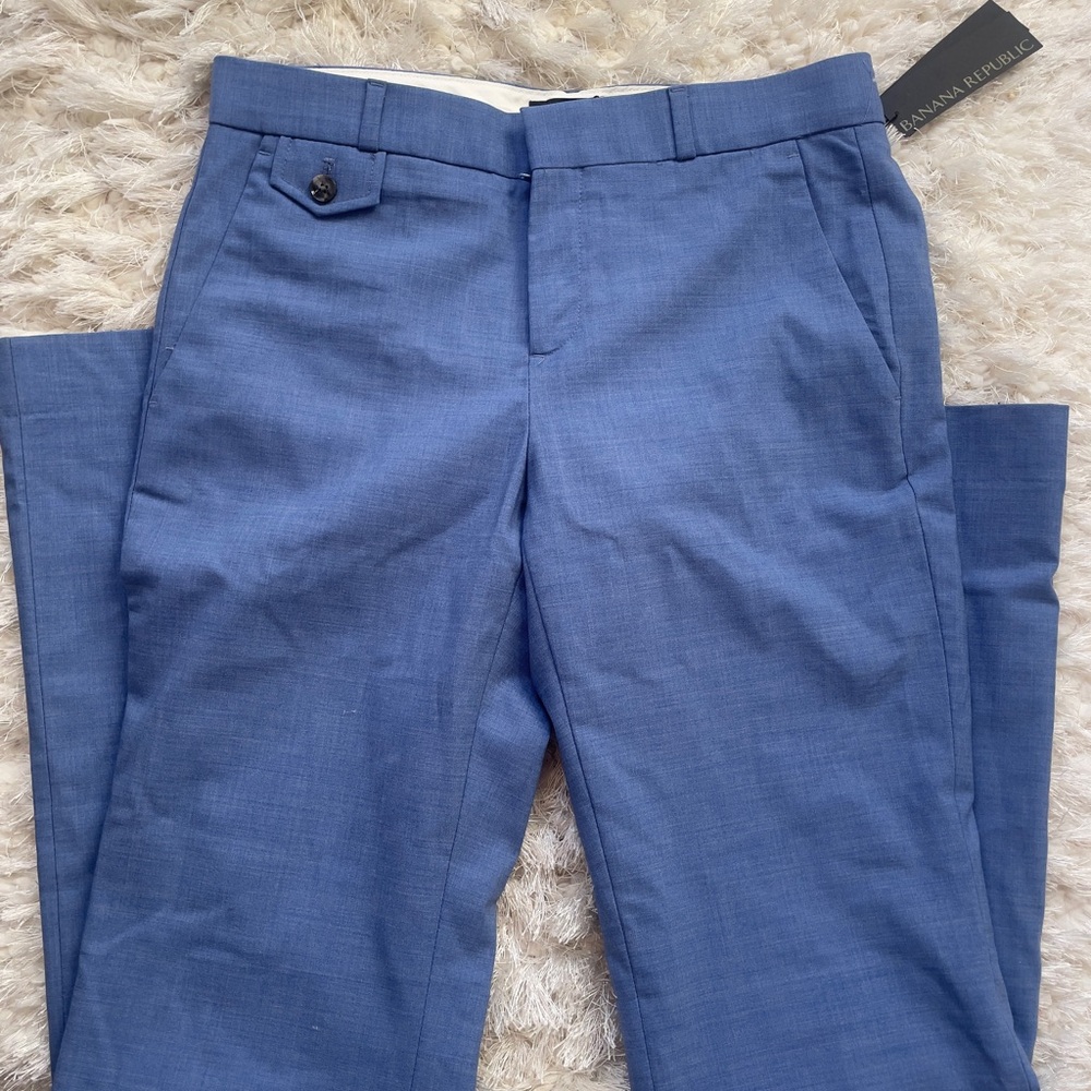 Banana Republic RARE women Slate Blue Dress Pants size 4